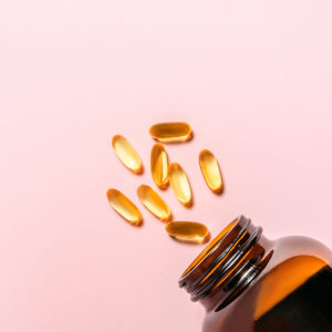 Gélules d'oméga-3. Image décorative