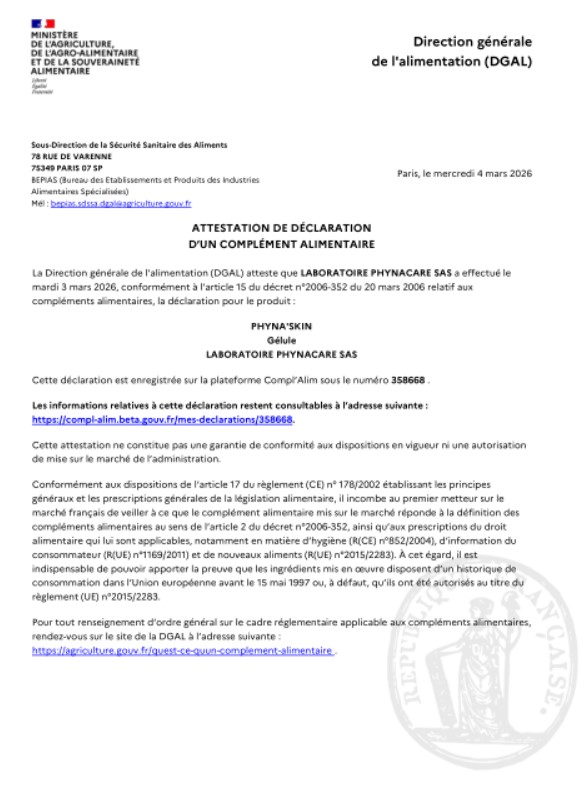 phyna'zinc document dgccrf